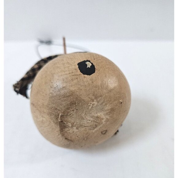 Snowman Gourd Ornament Hand Painted Folk Art Primitive Christmas Decor - Picture 8 of 8